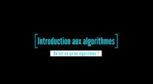 Qu'est-ce qu'un algorithme ? by Programmation Orientée Objet