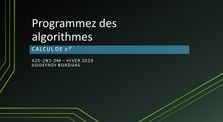 Algorithme - Calcul de puissance by Programmation Orientée Objet