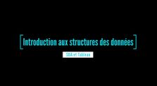 Introduction aux structures de données by Programmation Orientée Objet